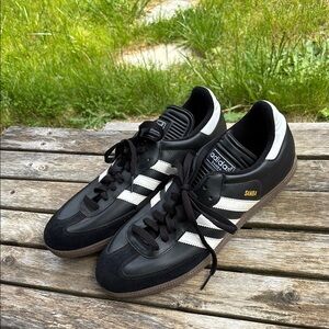 Adidas Samba Black and White Classic Mens Sneakers